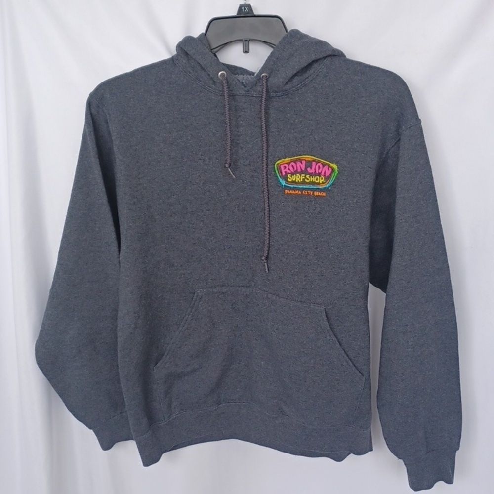 VTG Ron Jon Surf Shop Hooded Sweatshirt Size Med, 21" PTP